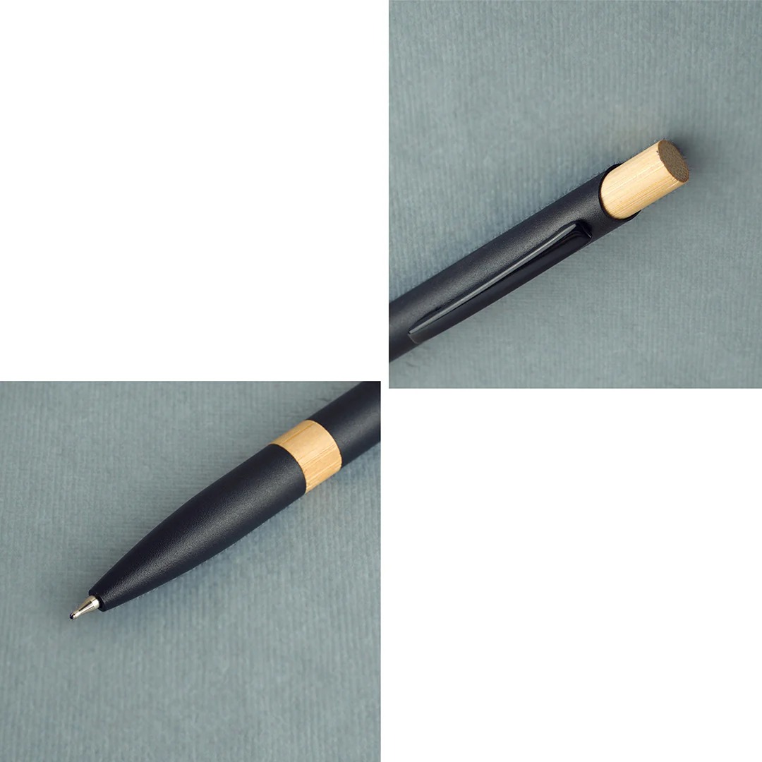 Midnight Bamboo Pen  Eco-Friendly Premium Bamboo Executive Pen for Corporate Gifting