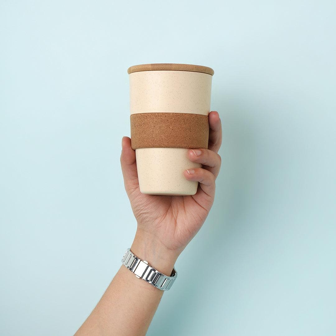 Bamboo coffee sipper with Lid