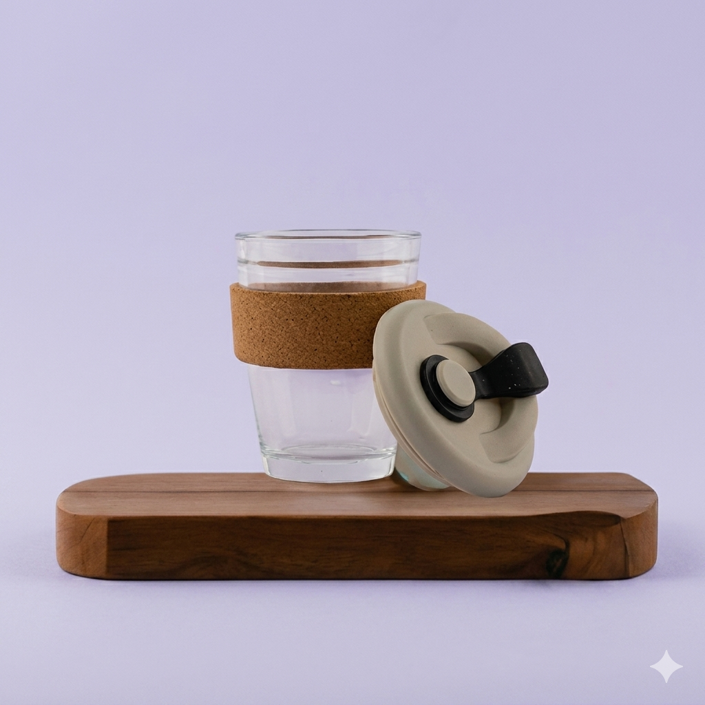 water sipper with cork grip