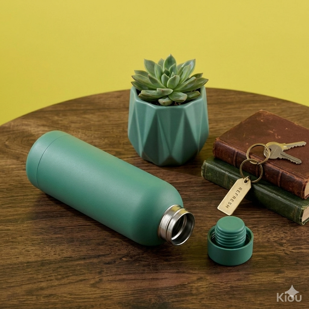 Matte Green Bottle