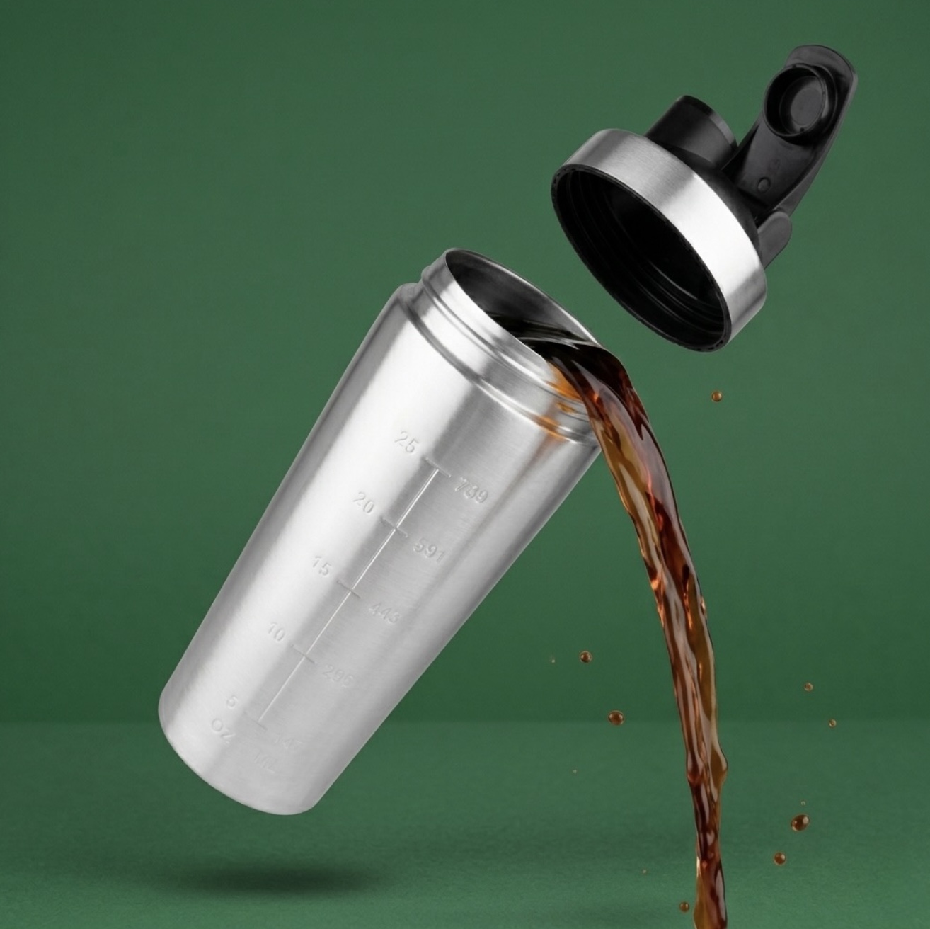 Silver tumbler