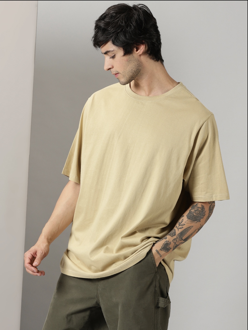 Beige Oversized
