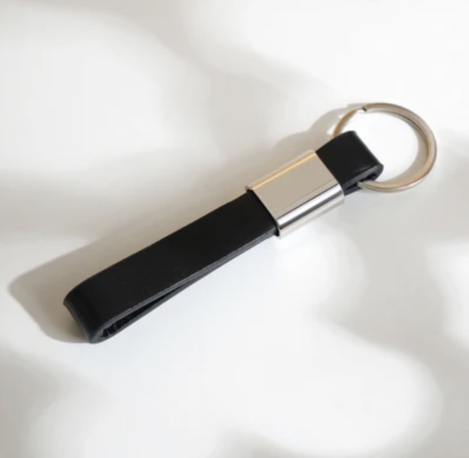 Premium Leather & Metal Hybrid Keychain