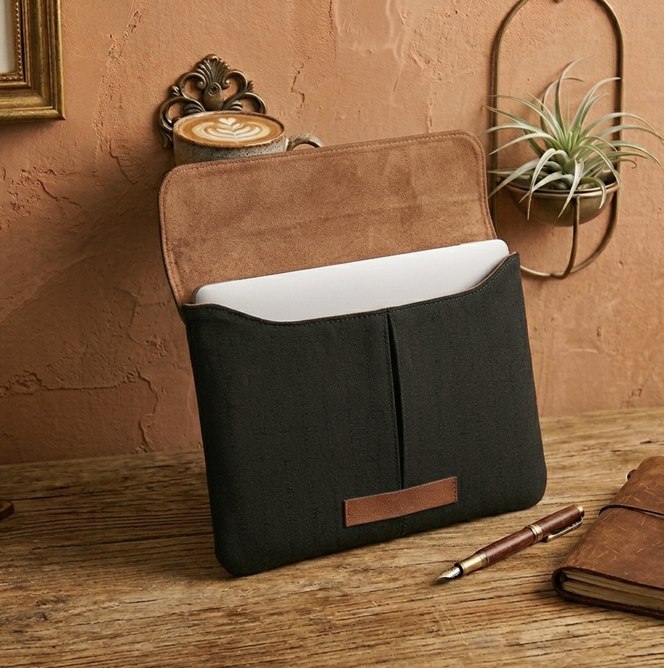 Heritage Canvas & Leather Laptop Sleeve