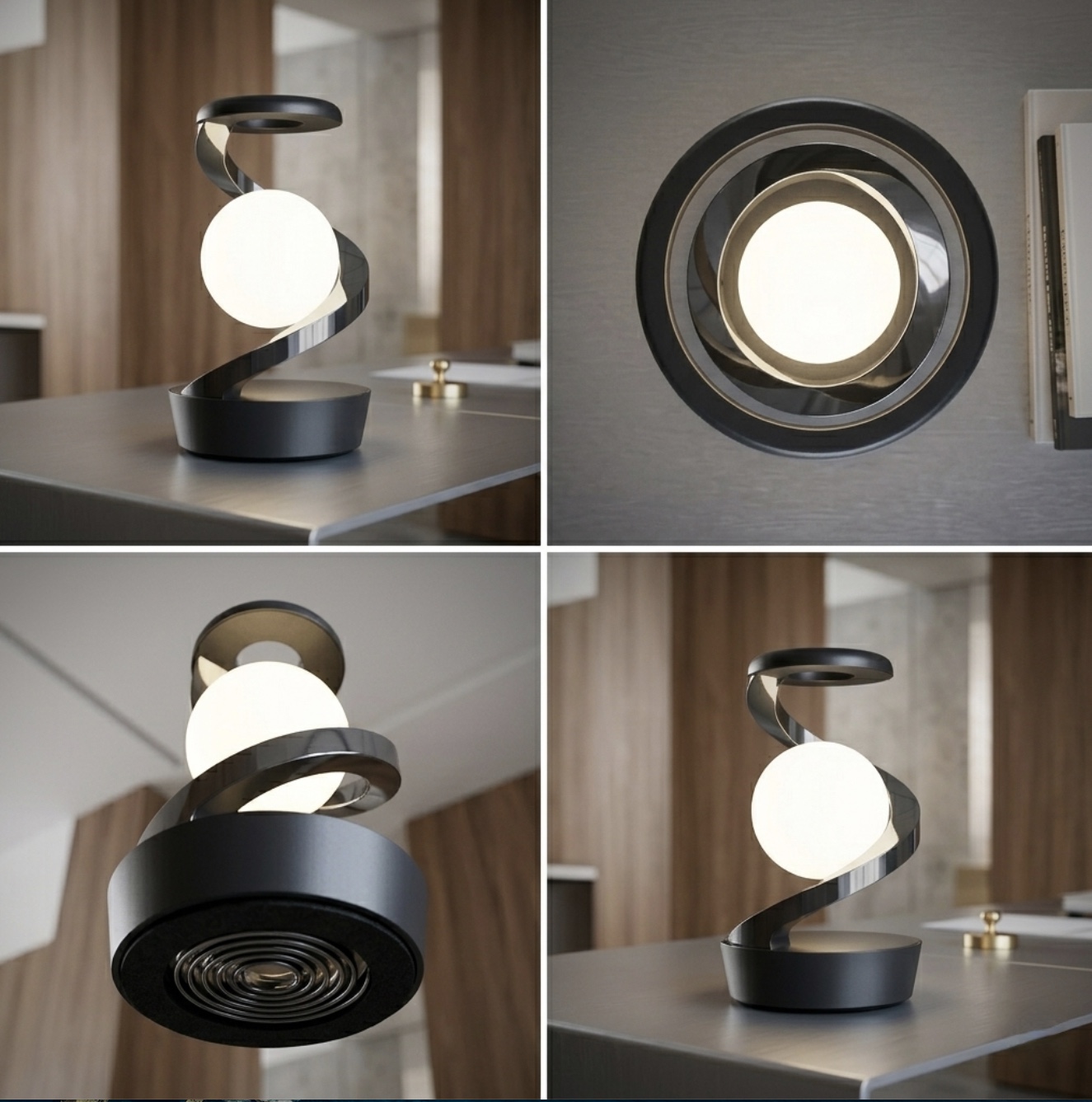 Helios Levitating Orb Lamp