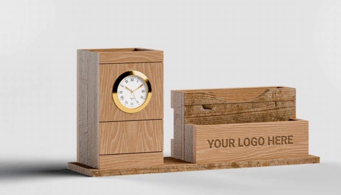 ChronoOak Executive Desk Organizer