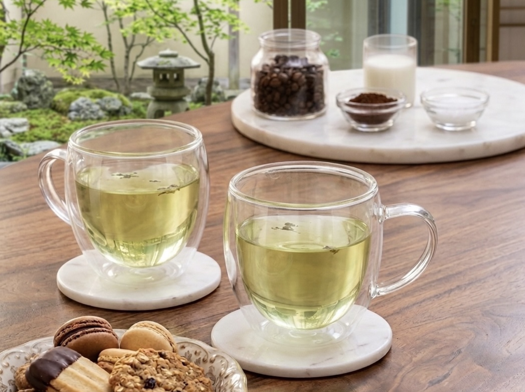 Serenity Double-Wall Glass Mugs