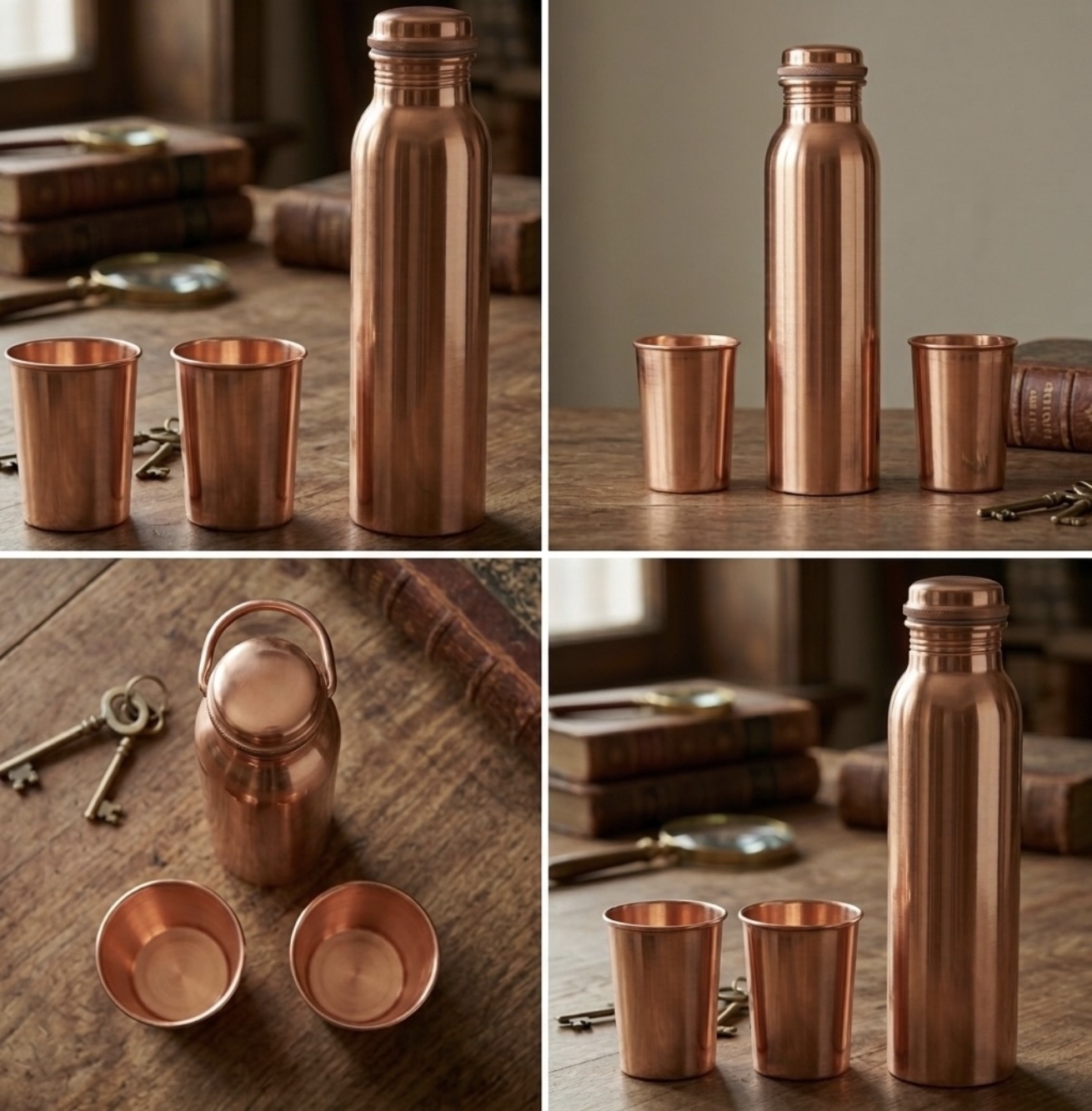 Signature Polished Copper Hydration Set