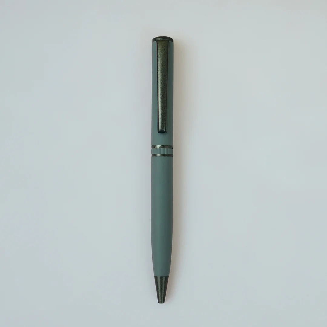 Minimalist Grey Metallic Pen  Premium Executive Metal Pen for Corporate Gifting