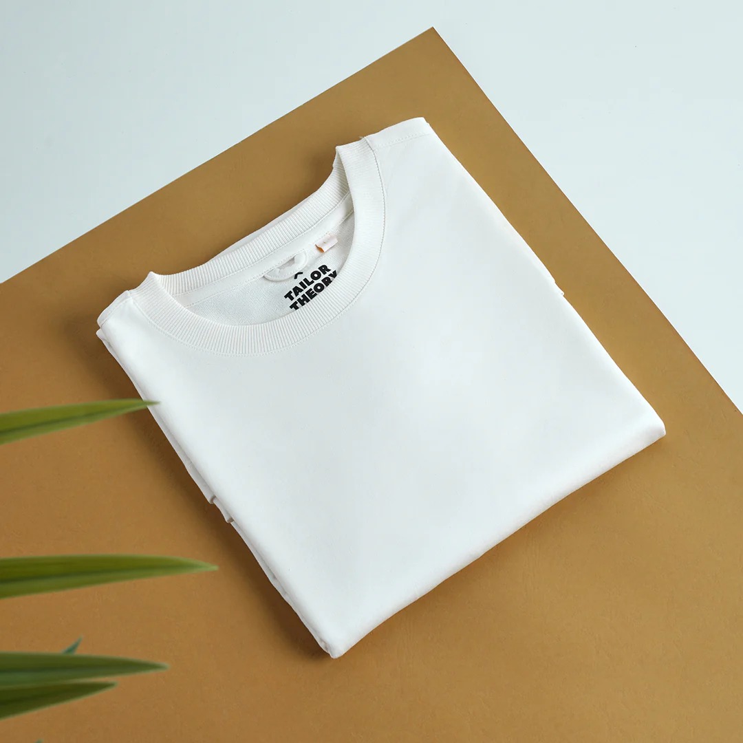 Canvas Off White Oversized TShirt Premium Oversized Cotton Tee for Corporate Gifting