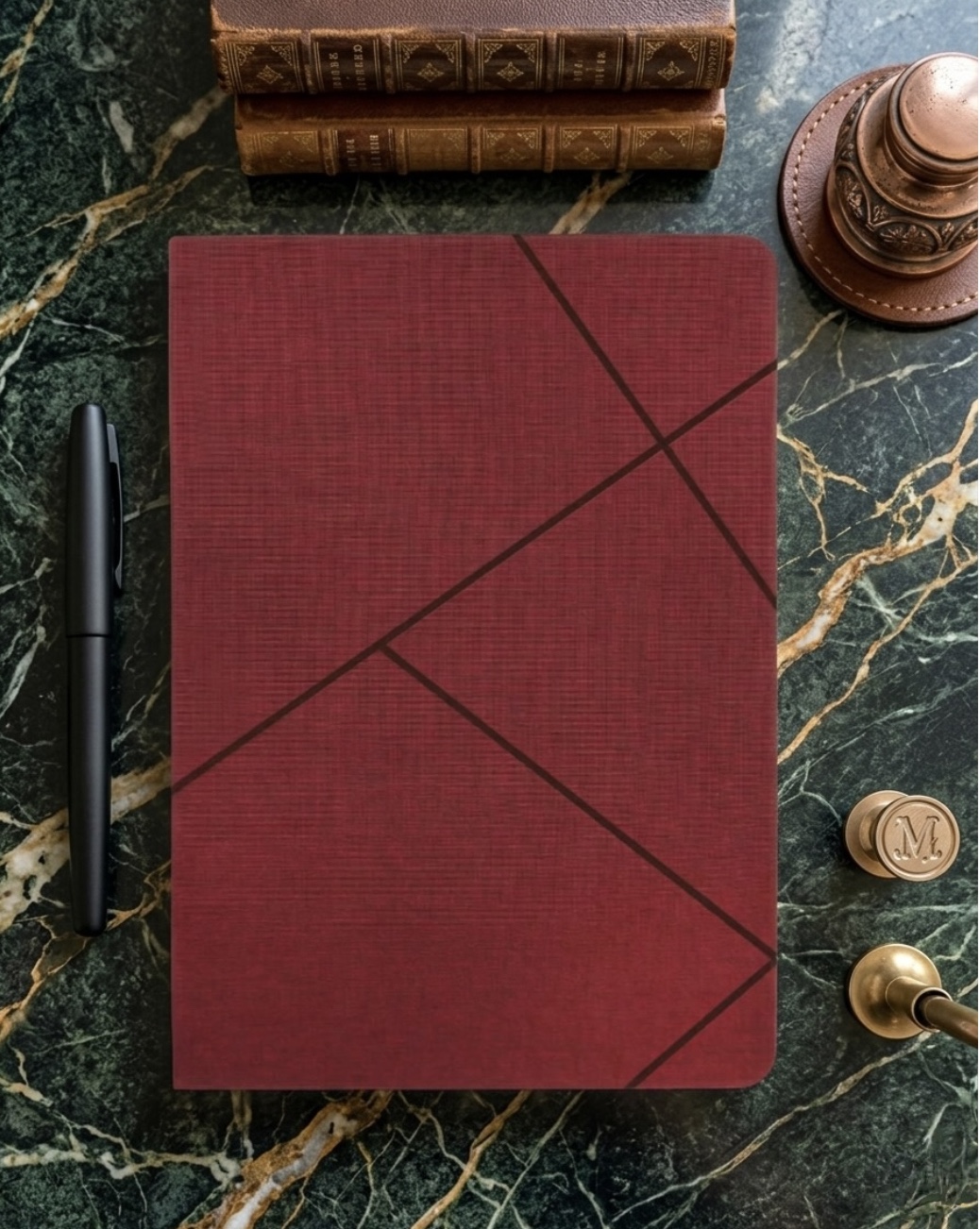 Apex Maroon Cross Journal