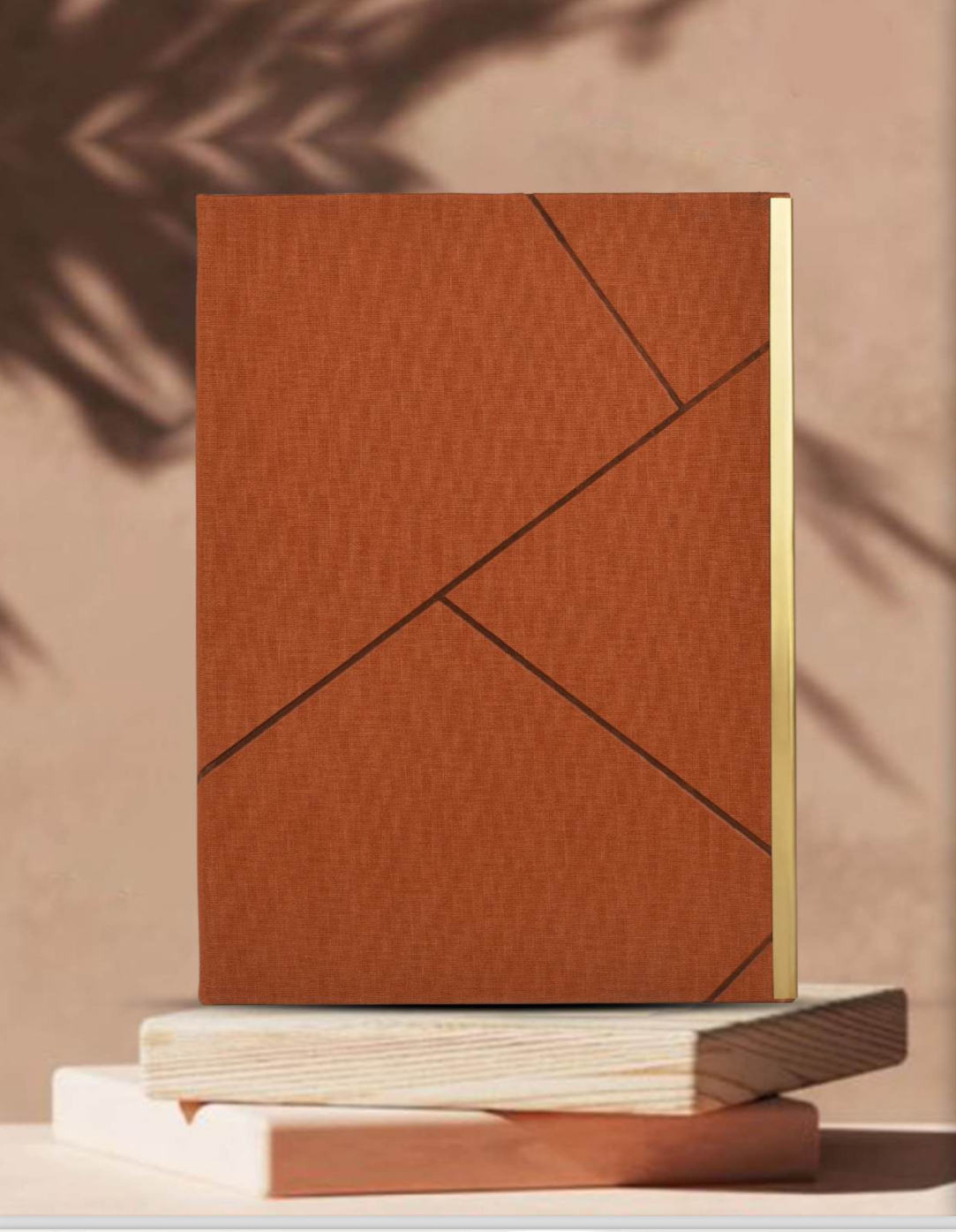 Tan Horizon Cross Journal
