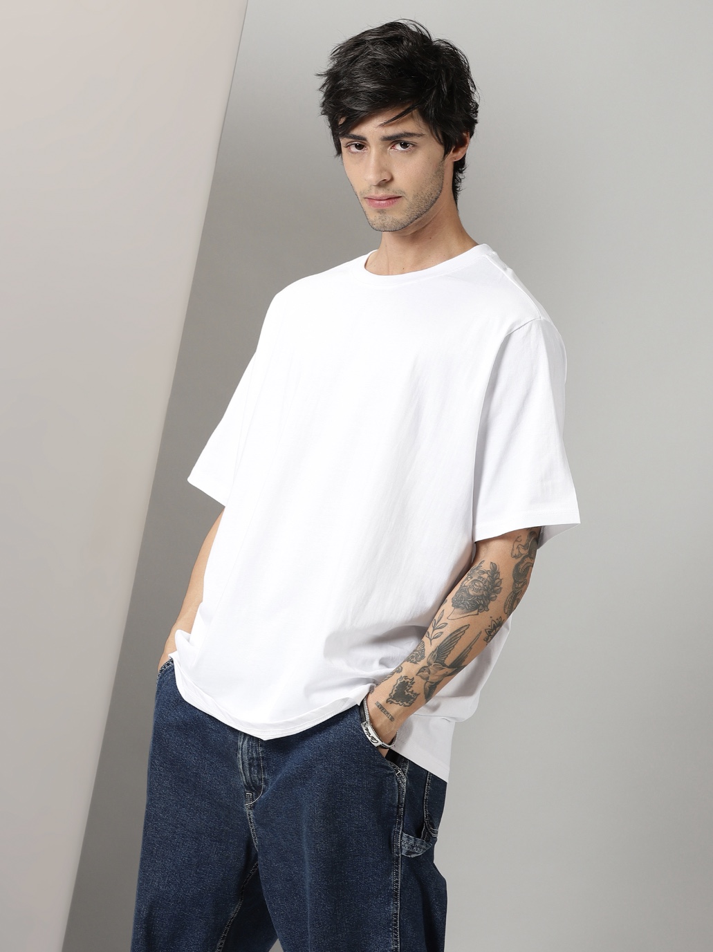 White oversized