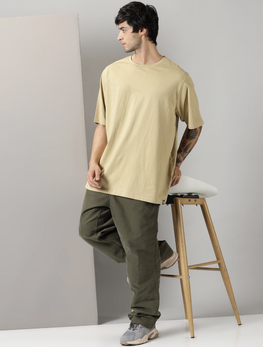 Beige Oversized