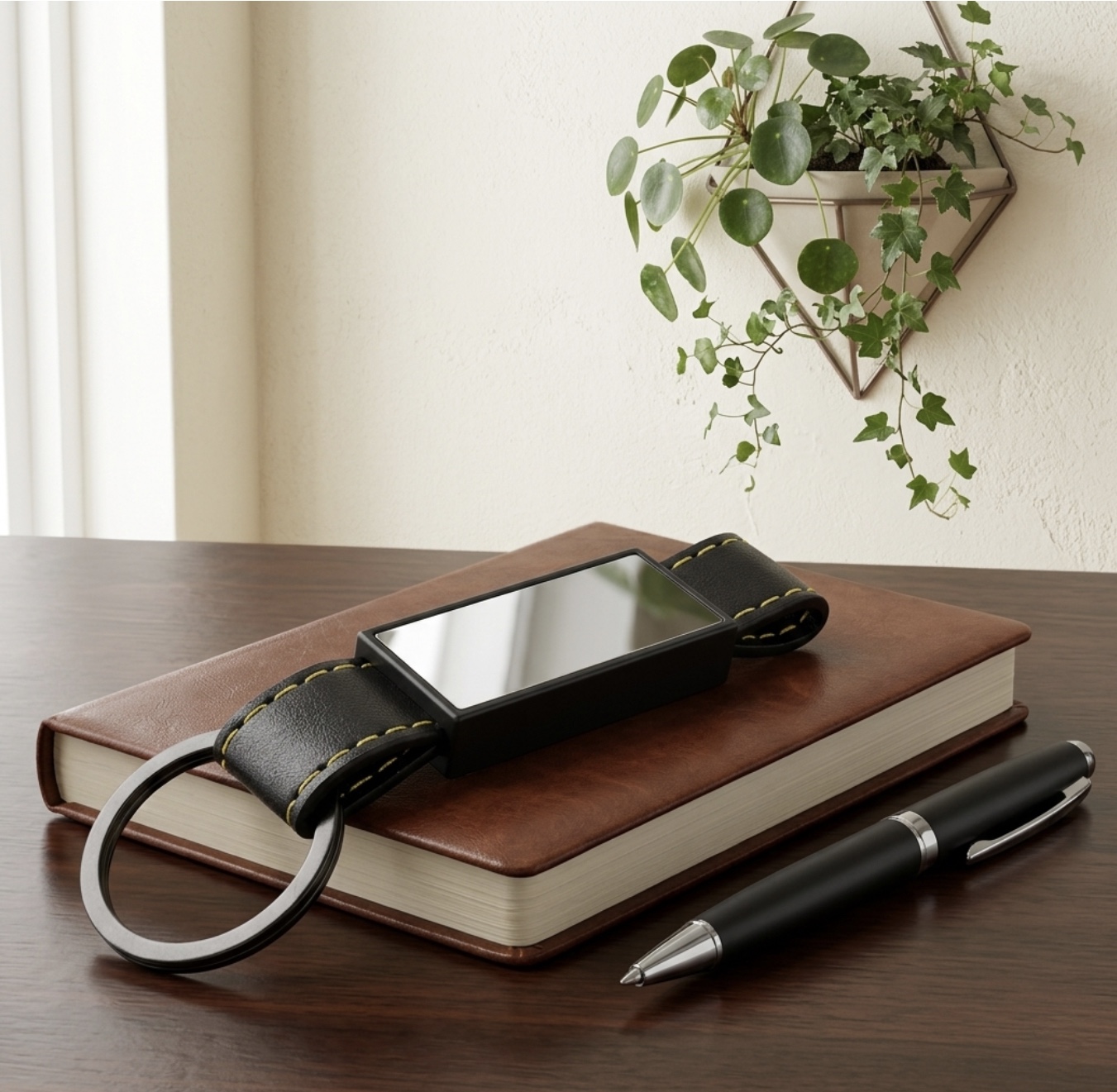 Leather Thread Key Chain