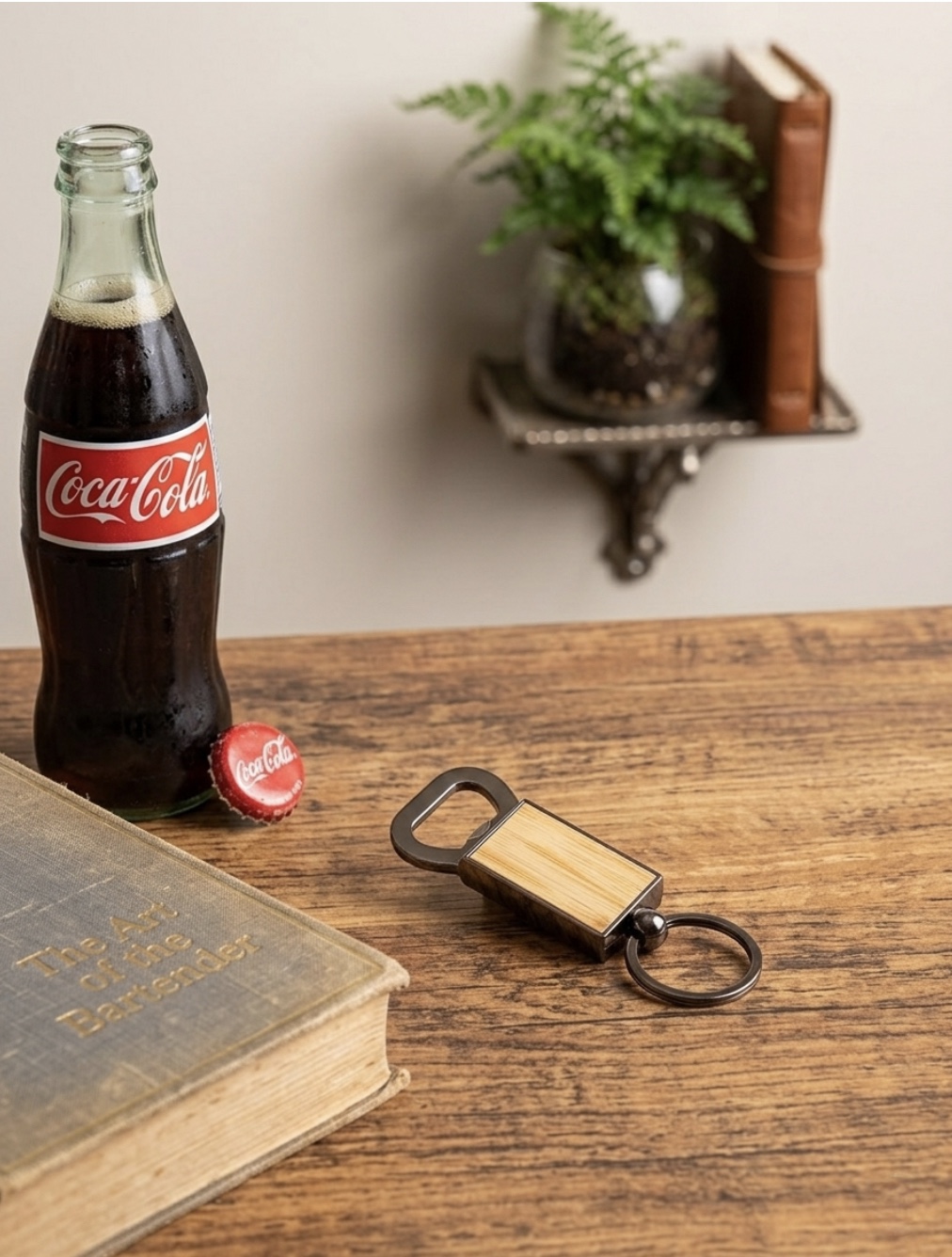 Bamboo Opener Keychain