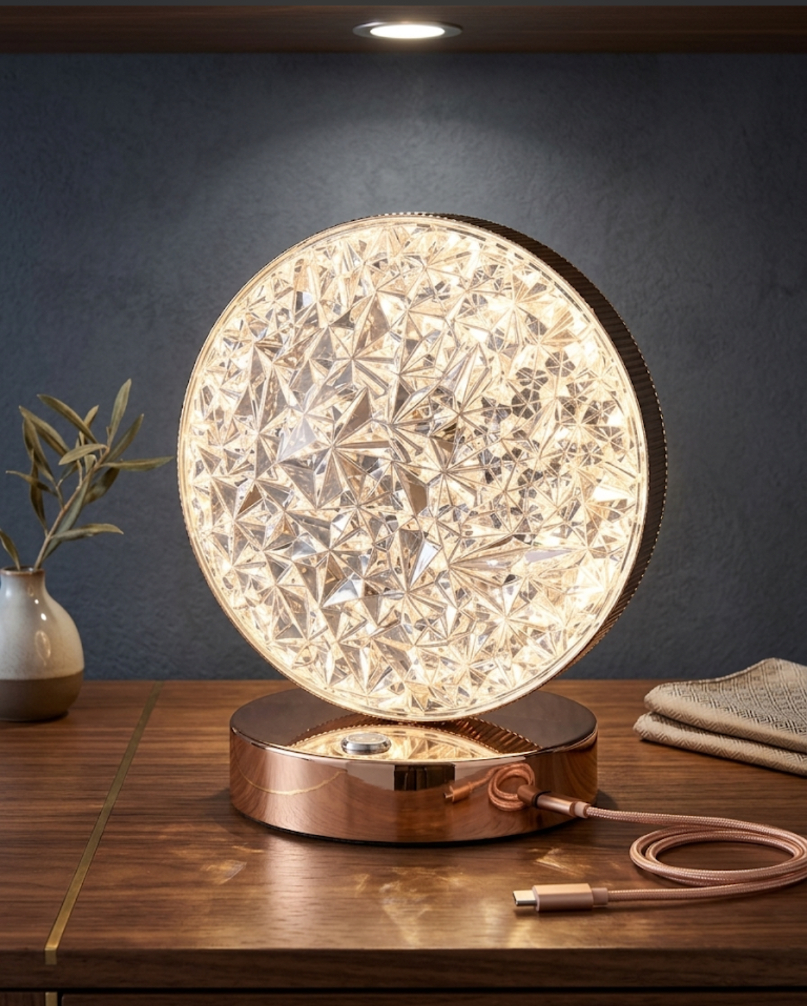 Lyra Crystal Lamp