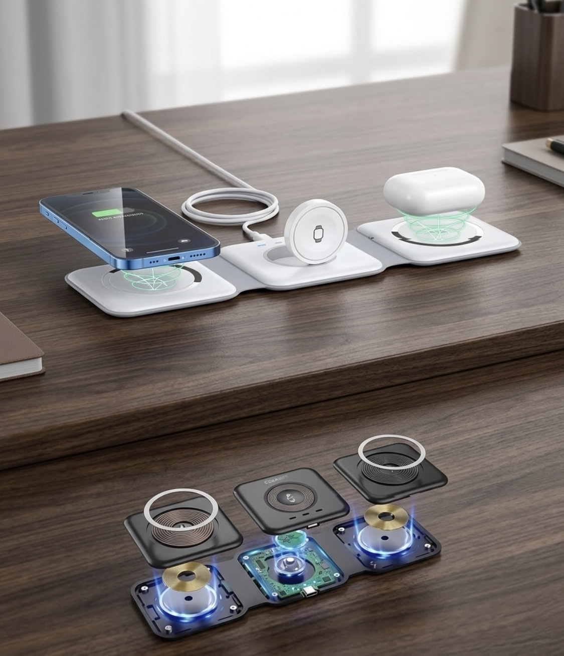 Nexus Foldable 3-in-1 Charging Pad