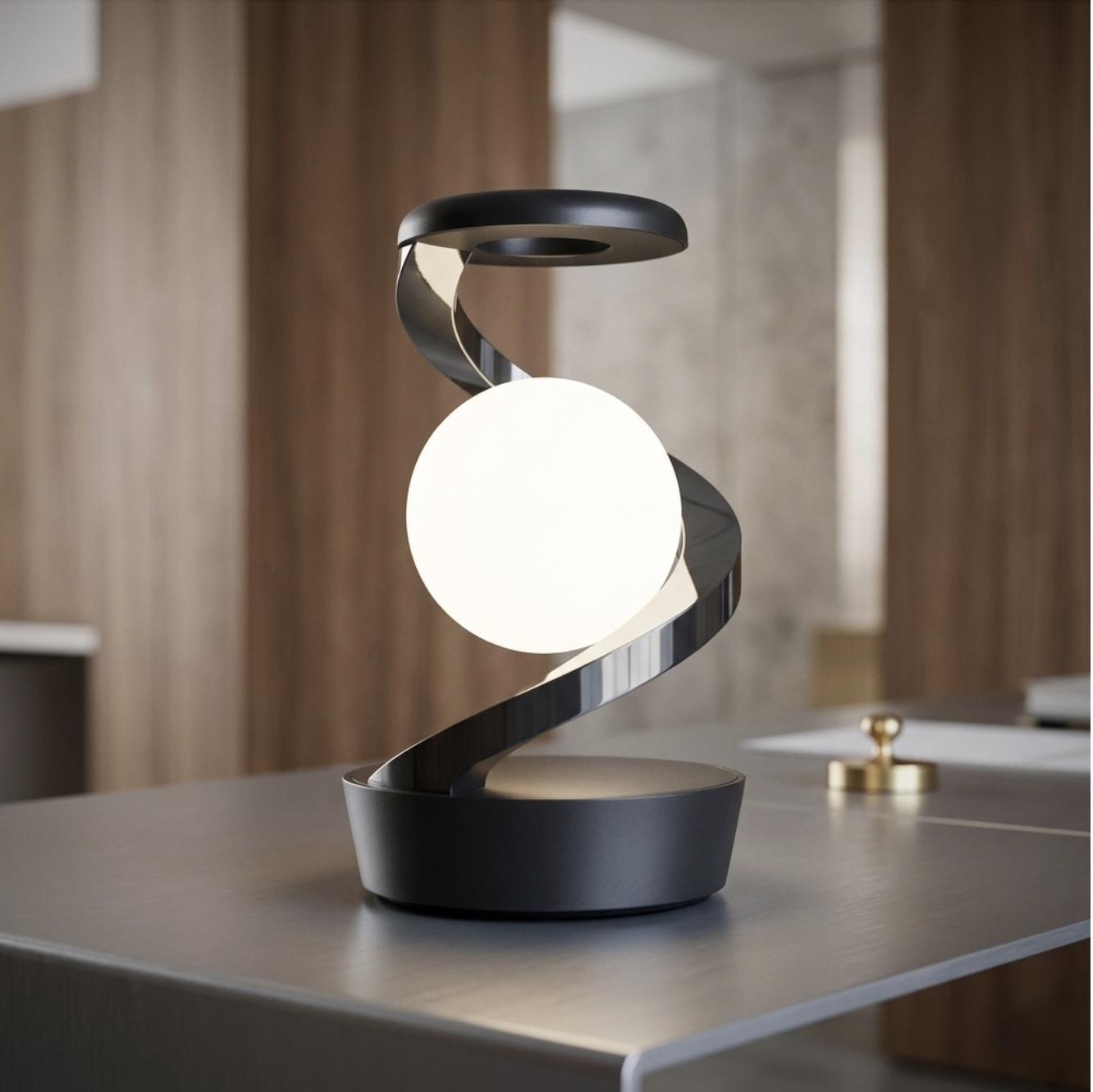Helios Levitating Orb Lamp