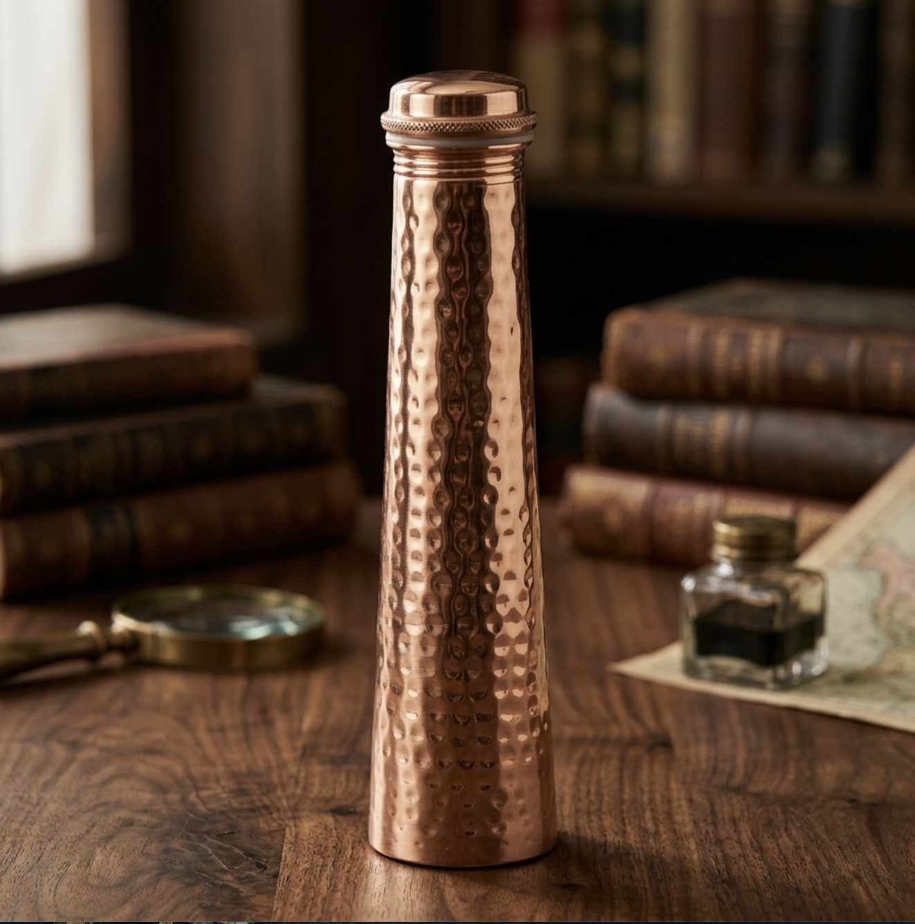 Hammered Copper Bottle