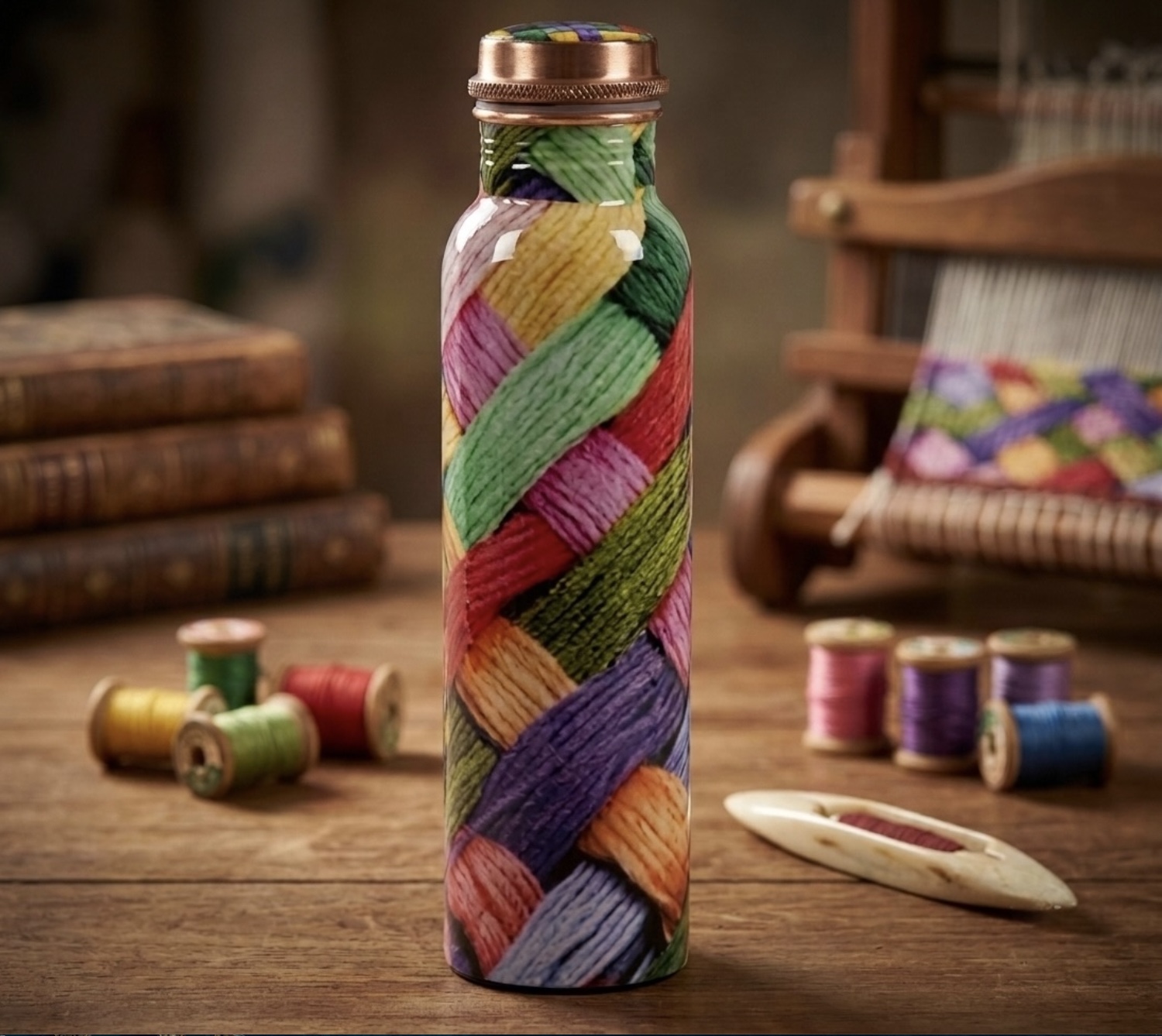 Woven Spectrum Copper Bottle